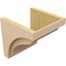 Ekena Millwork 10"W x 10"D x 10"H Wide Helena Rough Cedar Woodgrain TimberThane Corbel, Primed Tan CORUR10X10X10HELRCPR - alternate 6